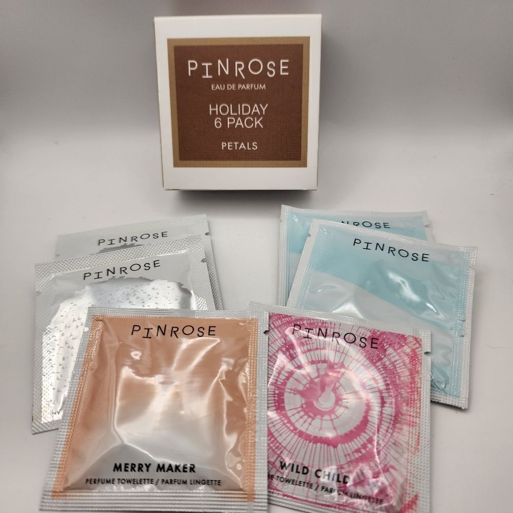 Pinrose Holiday 6 Pack Perfume Towelettes